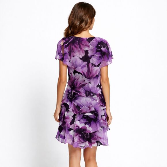 SLNY Dress Size 8 Cocktail Floral Sleeveless NWT - Picture 2 of 14